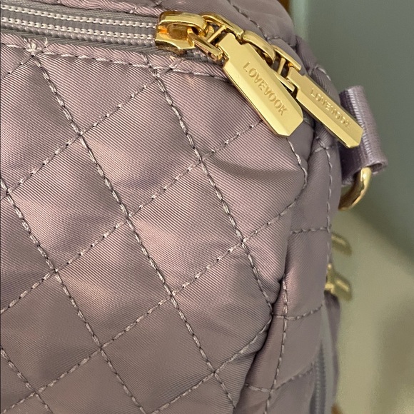 LOVEVOOK UEC Lavender Quilted Travel Bag Purple Duffel Overnight - Picture 5 of 11